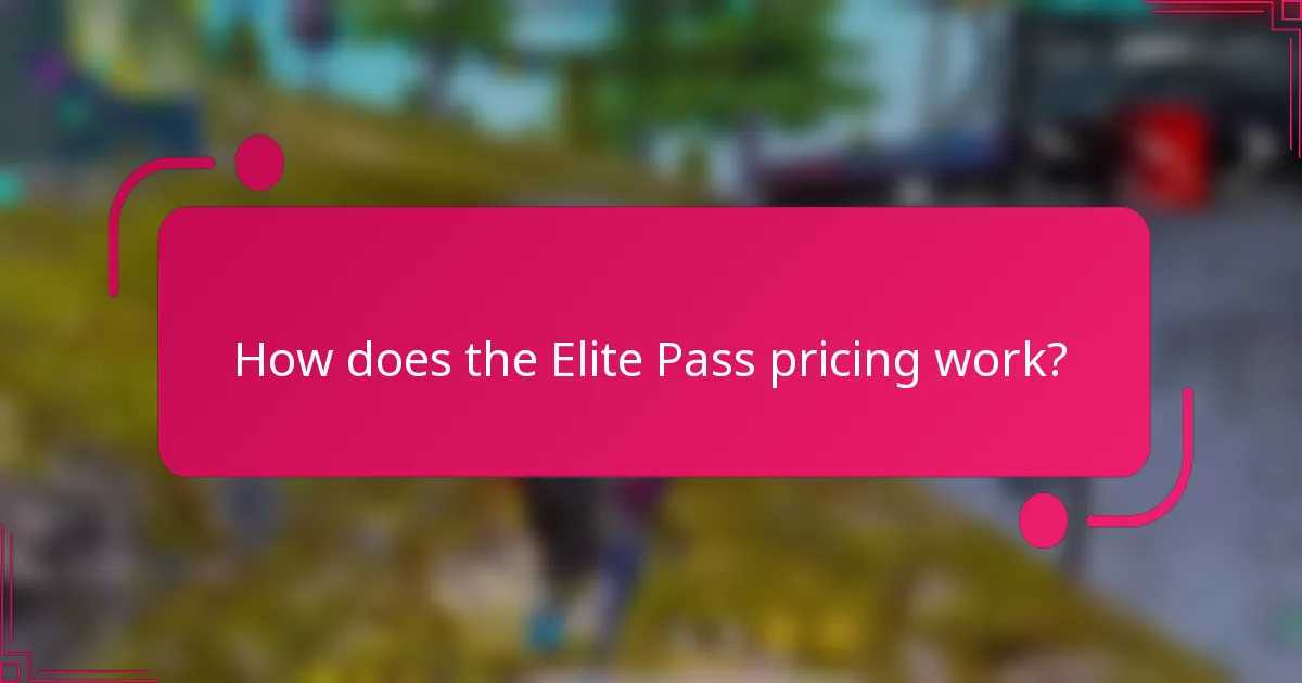 How does the Elite Pass pricing work?