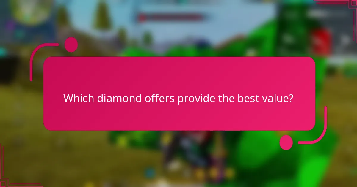Which diamond offers provide the best value?